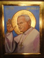 Nr.154. Święty Jan Paweł II-wym. 38-30-,25cm